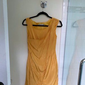 Karen Millen silk wrap dress marigold